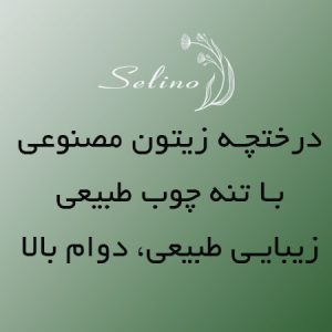 درختچه مصنوعی زیتون با تنه چوب طبیعی | زیبایی طبیعی، دوام بالا | سلینو دکور